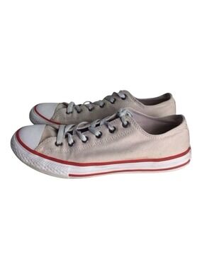 CONVERSE all star sneakers size US4.5 cream beige white red shoes youth unisex